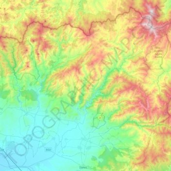 Δήμος Αρριανών topographic map, elevation, terrain