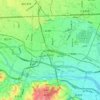 Fuchu topographic map, elevation, terrain