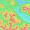 Sankt Gilgen topographic map, elevation, terrain