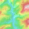 Marie topographic map, elevation, terrain