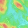 Lac Moncou topographic map, elevation, terrain