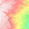 Prairie Dog Town Fork Red River topographic map, elevation, terrain