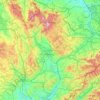 Střední Morava topographic map, elevation, terrain
