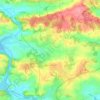 Bains-sur-Oust topographic map, elevation, terrain
