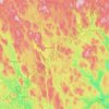 Hällefors kommun topographic map, elevation, terrain