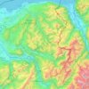 Massifs du Chablais, du Haut-Giffre et des Aiguilles Rouges topographic map, elevation, terrain