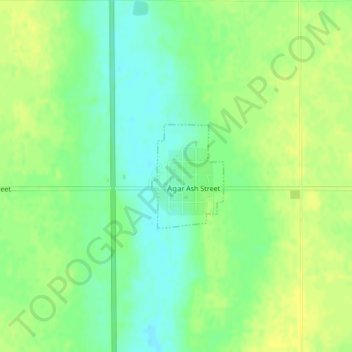 Agar topographic map, elevation, terrain