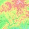 Wutai County topographic map, elevation, terrain