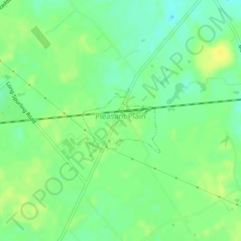 Pleasant Plain topographic map, elevation, terrain