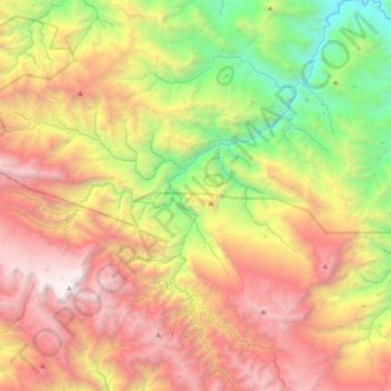 Nalca River topographic map, elevation, terrain