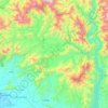 Buner District topographic map, elevation, terrain