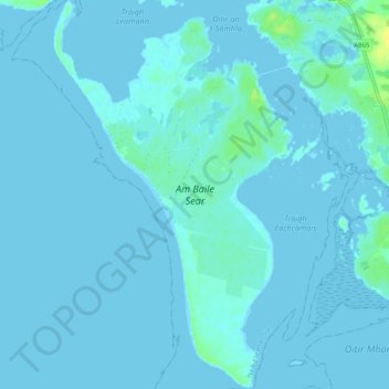 Baleshare topographic map, elevation, terrain