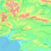 Theewaterskloof Local Municipality topographic map, elevation, terrain