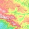 Pejibaye topographic map, elevation, terrain