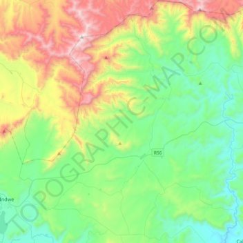 Emalahleni Ward 15 topographic map, elevation, terrain