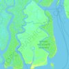 Sundarbans topographic map, elevation, terrain