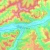 Copșa Mică topographic map, elevation, terrain
