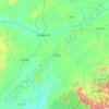État de Benue topographic map, elevation, terrain