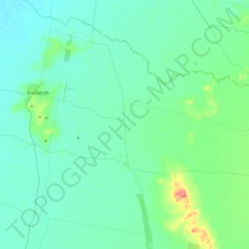 Daysdale topographic map, elevation, terrain