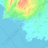 Thatta District topographic map, elevation, terrain