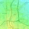 Medan Deli topographic map, elevation, terrain