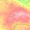 Karaganda Region topographic map, elevation, terrain