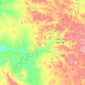 Aldarkhaan topographic map, elevation, terrain