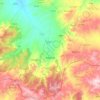 Boğazkale topographic map, elevation, terrain