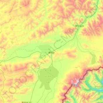 Gala topographic map, elevation, terrain