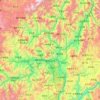 攀枝花市 topographic map, elevation, terrain
