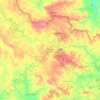 Chingola District topographic map, elevation, terrain