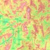 勐腊县 topographic map, elevation, terrain