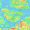 Lidingö kommun topographic map, elevation, terrain