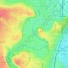 Elbow River topographic map, elevation, terrain