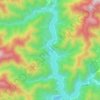 洞元湖 topographic map, elevation, terrain