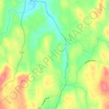 Tassagh topographic map, elevation, terrain