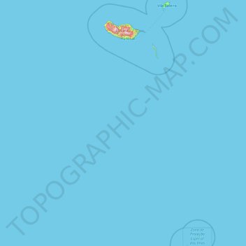 Madeira topographic map, elevation, terrain