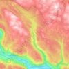 Frya topographic map, elevation, terrain