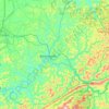 Knox County topographic map, elevation, terrain