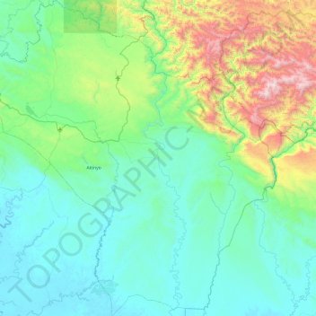 Maybrat topographic map, elevation, terrain