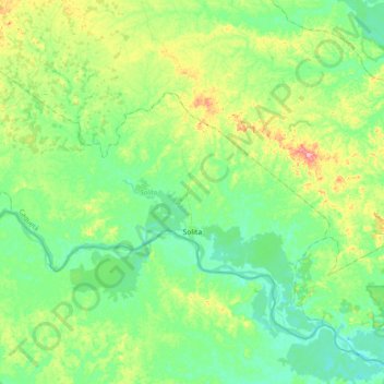 Solita topographic map, elevation, terrain