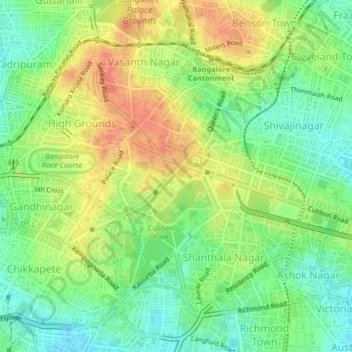 560001 topographic map, elevation, terrain