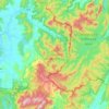Ton Pariwat Wildlife Sanctuary topographic map, elevation, terrain