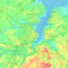 Kiel topographic map, elevation, terrain
