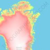 Northeast Greenland National Park topographic map, elevation, terrain