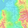 Jordan River topographic map, elevation, terrain