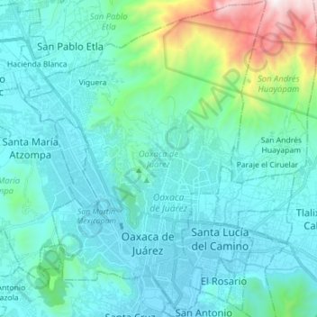 Ciudad Ixtepec topographic map, elevation, terrain
