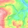 Youlgreave topographic map, elevation, terrain