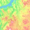 Severomorsk Urban Okrug topographic map, elevation, terrain