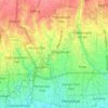 North Denpasar topographic map, elevation, terrain